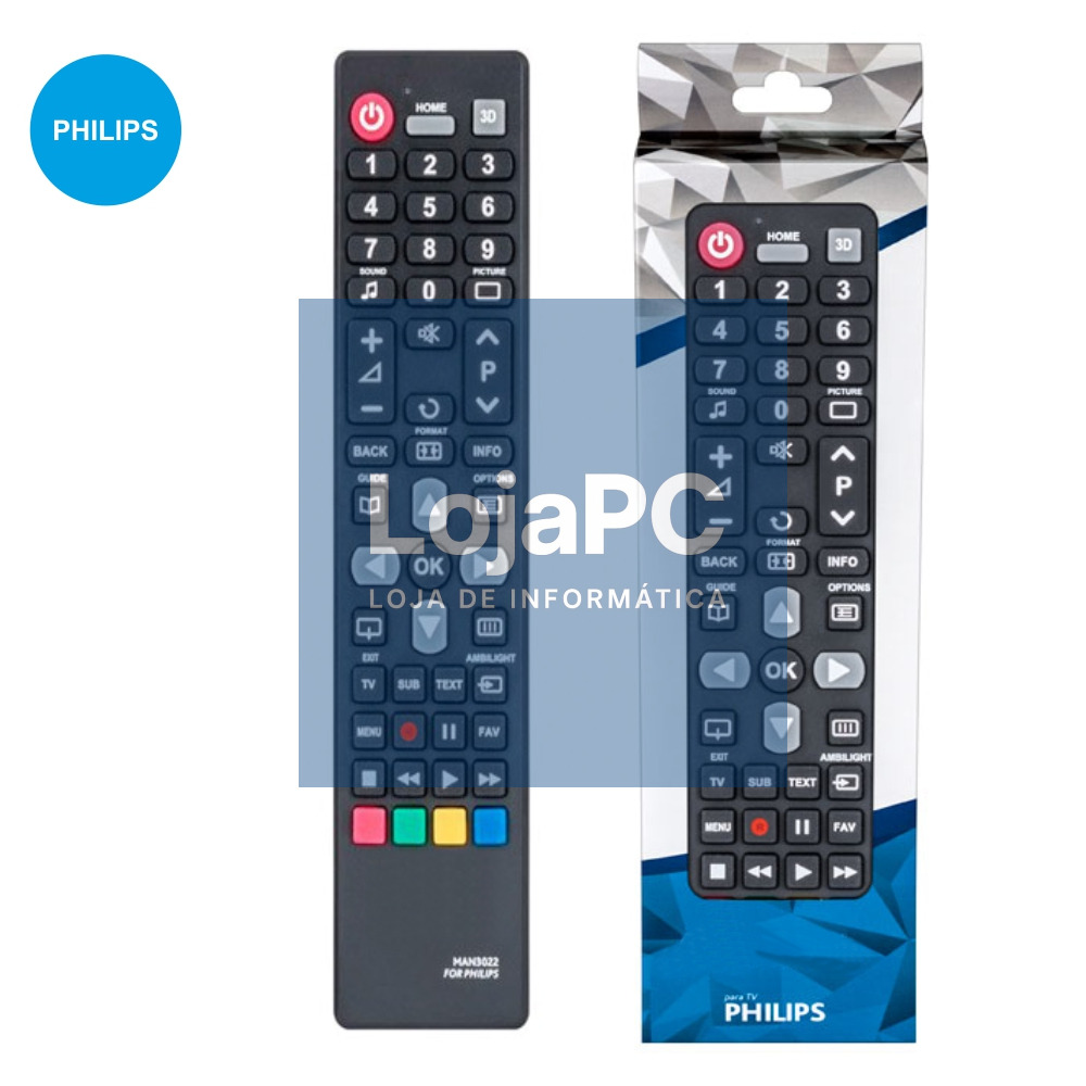 TELECOMANDO UNIVERSAL P/  PHILIPS