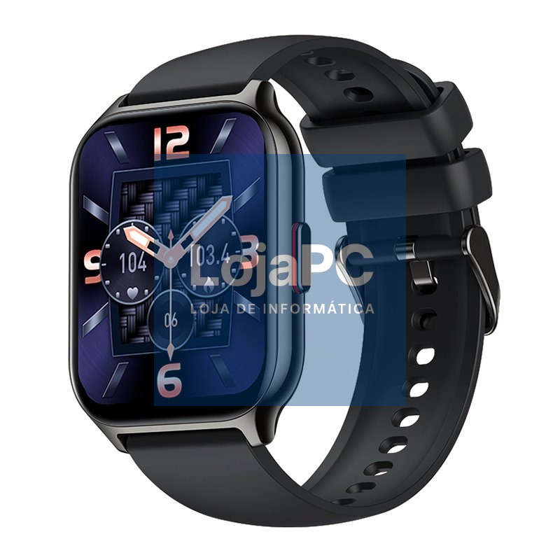 Smartwatch COOL Nova Silicone Black (Calls, Health, Sport)
