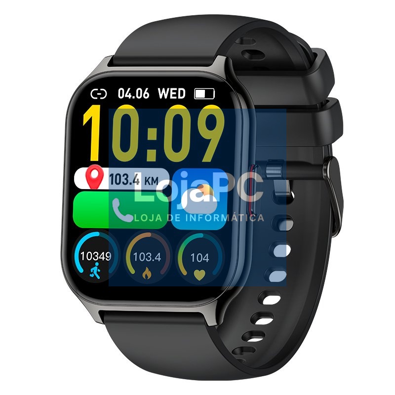 Smartwatch COOL Nova Silicone Black (Calls, Health, Sport) — imagem 3