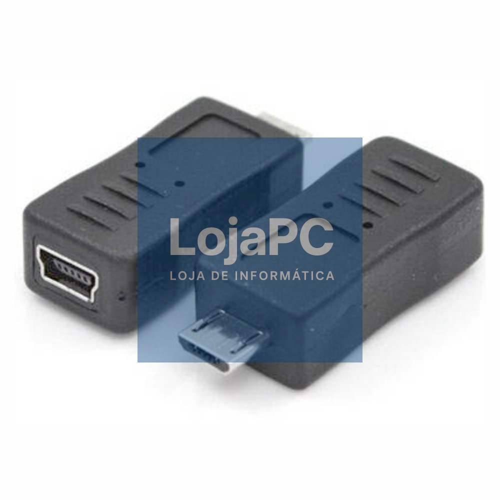 FICHA ADAPTADORA MICRO USB MACHO / MINI USB FÊMEA