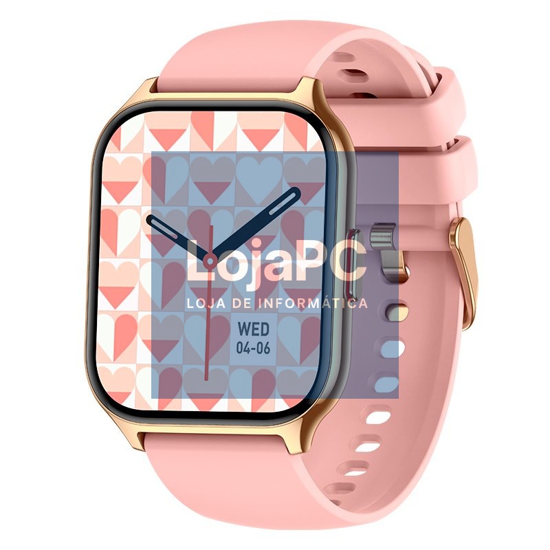 Smartwatch COOL Nova Silicone Pink (Calls, Health, Sport) — imagem 2