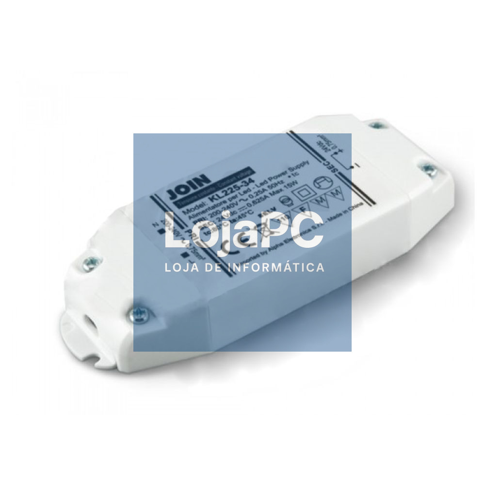 Fonte De Alimentação Fixa 625mA 15W 24V Superslim JOIN