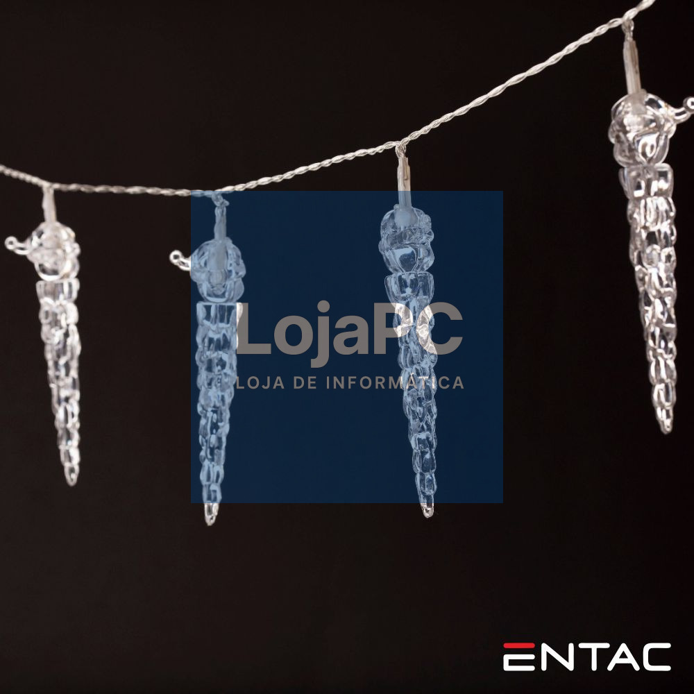 Grinalda 10 LEDS Estalactite 2xAA 1.65m ENTAC