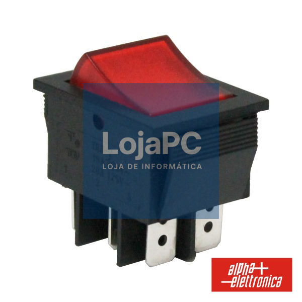 COMUTADOR MINIATURA 15A-250V DPDT ON-ON