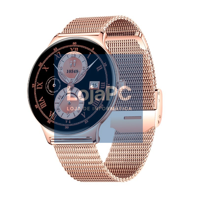 Smartwatch COOL Ultrathin + 2 Straps (AMOLED, Calls, Health, Sport) Pink