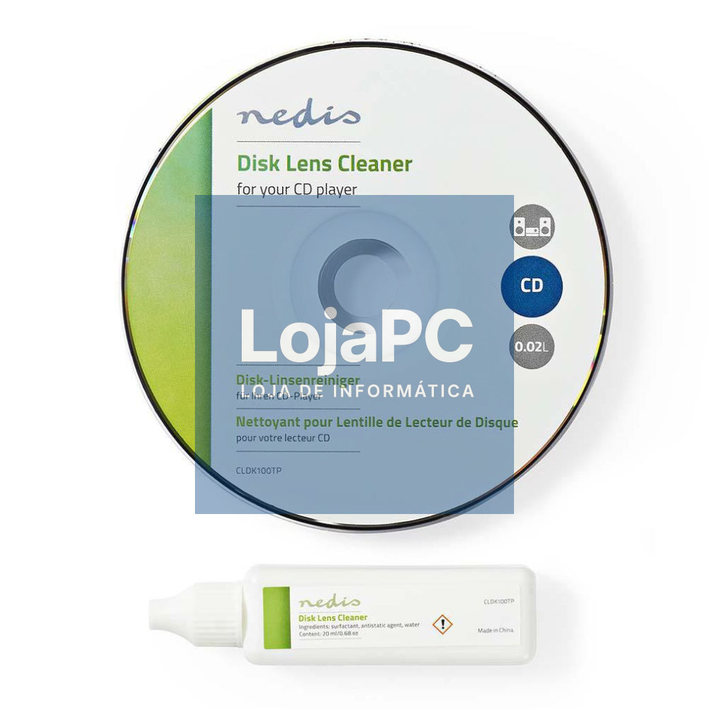 Kit de Limpeza de Leitores CD 20ml