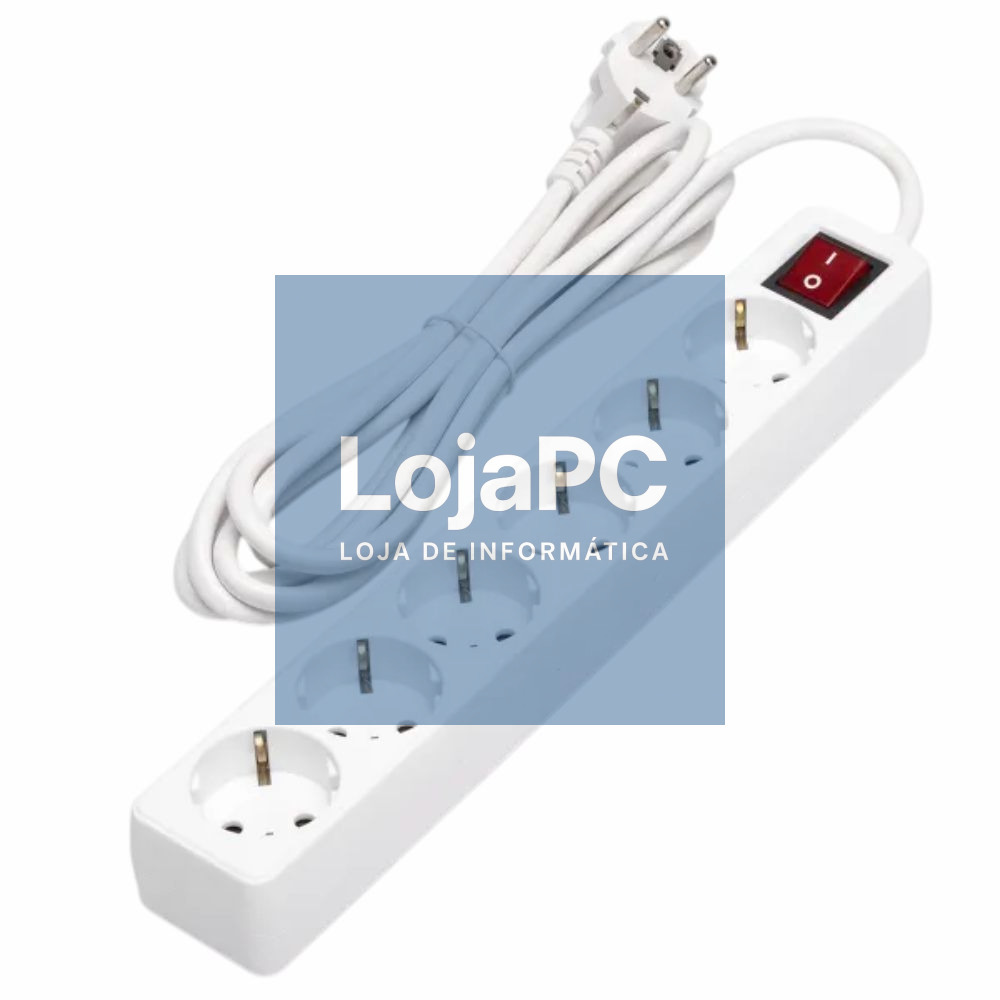 TOMADA ELÉTRICA C/ 6 SAÍDAS INTERRUPTOR 3M