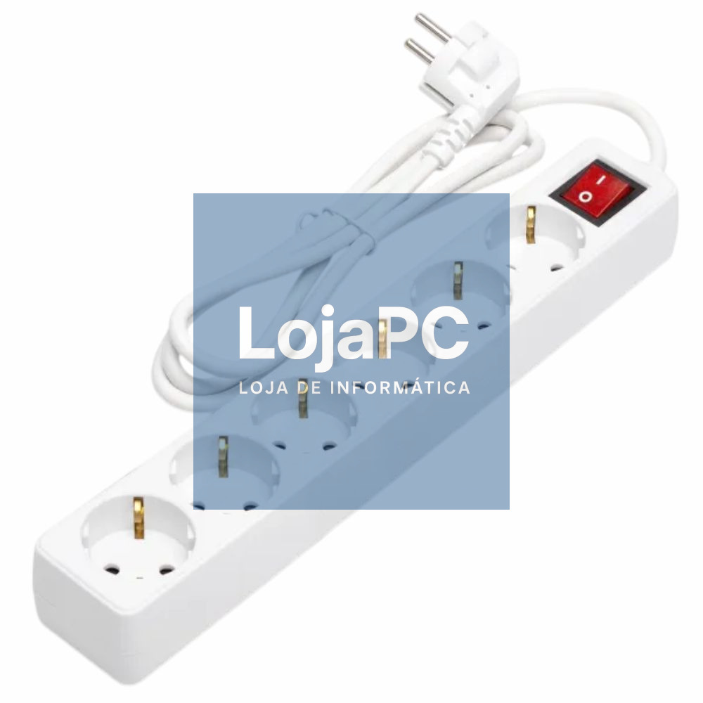 TOMADA ELÉTRICA C/ 6 SAÍDAS INTERRUPTOR 1.5M