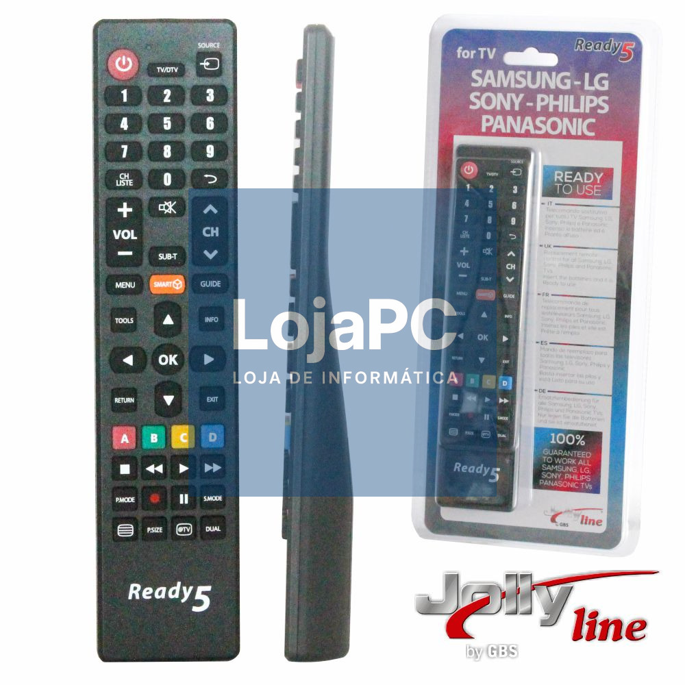 TELECOMANDO UNIVERSAL P/ SAMSUNG LG SONY PHILIPS PANASONIC