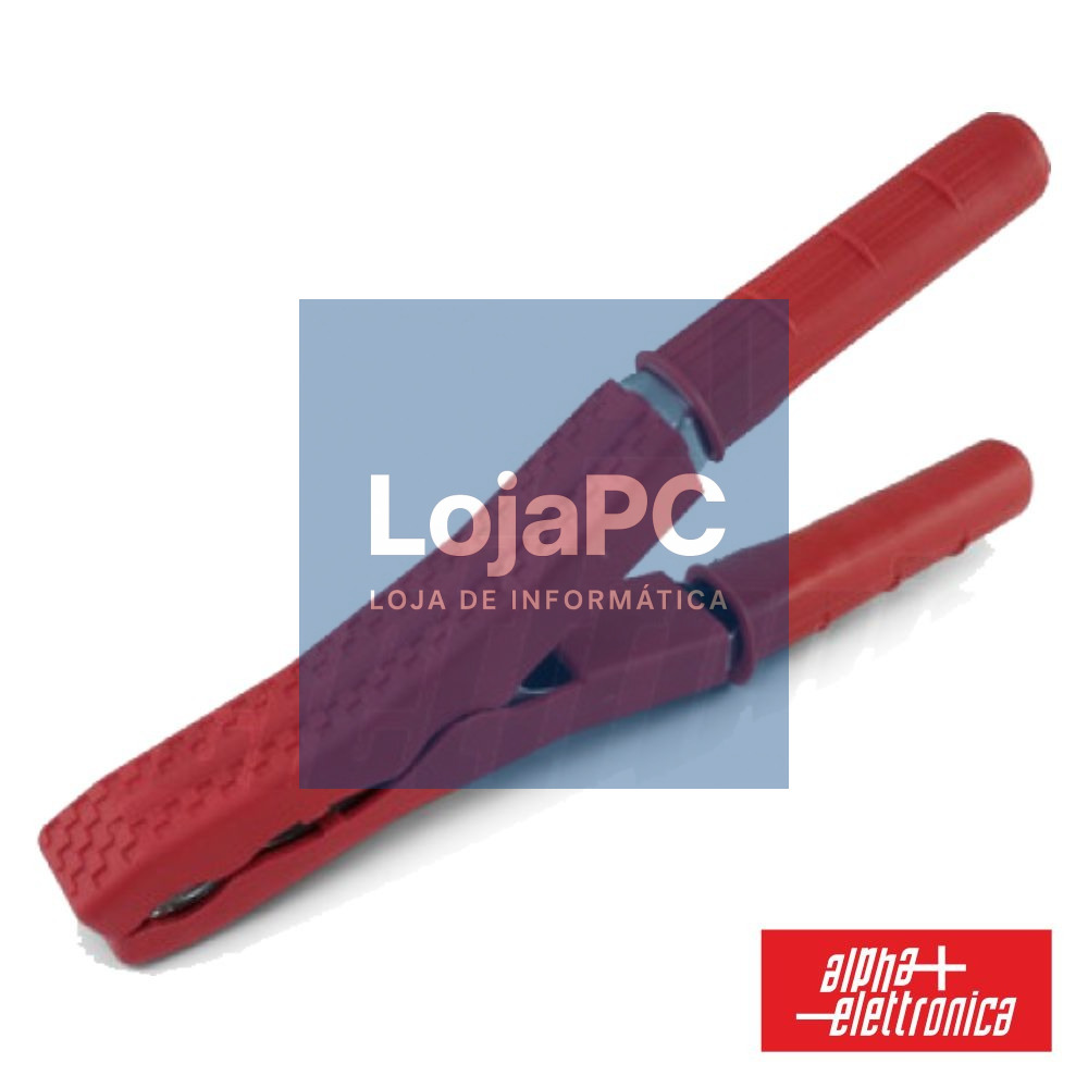 PINÇA CROCODILO ISOLADAS VERMELHA 120A