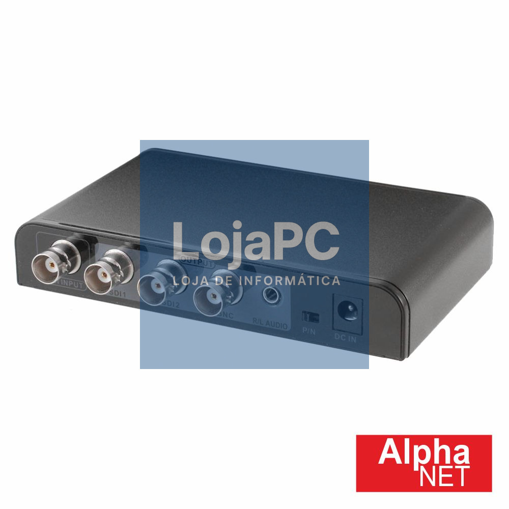CONVERSOR VIDEO 3G/SD/HD SDI P/ CVBS E SDI ALPHANET