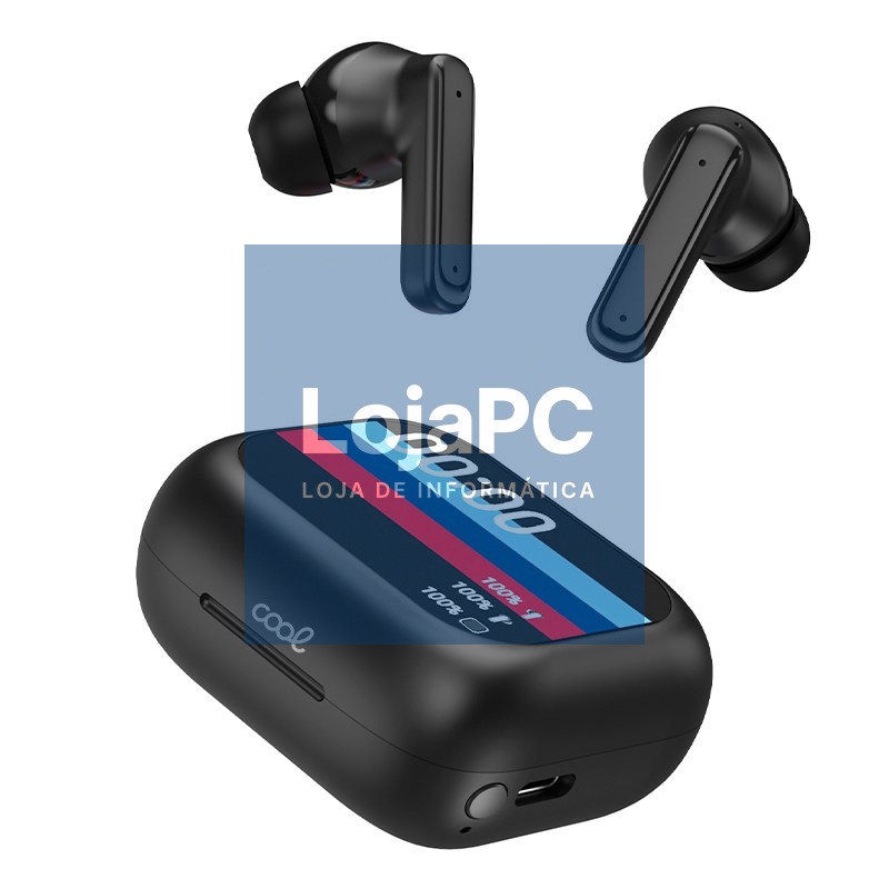 Stereo Bluetooth Dual Pod Earbuds COOL Ambient Black — imagem 2