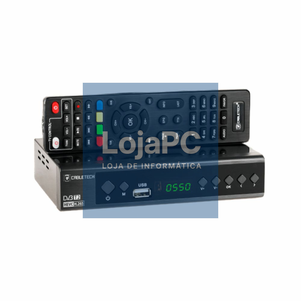 Receptor TDT Full HD 1080p H.265 DVB-T2/DVB-C