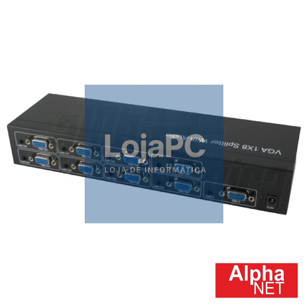 DISTRIBUIDOR AMPLIFICADO VGA 1 ENTRADA 8 SAÍDAS