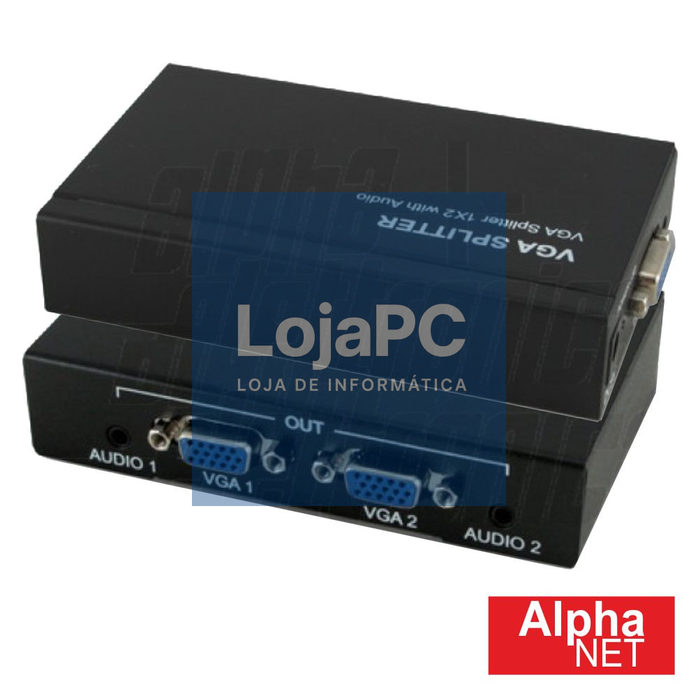DISTRIBUIDOR AMPLIFICADO VGA 1 ENTRADAS 2 SAÍDAS