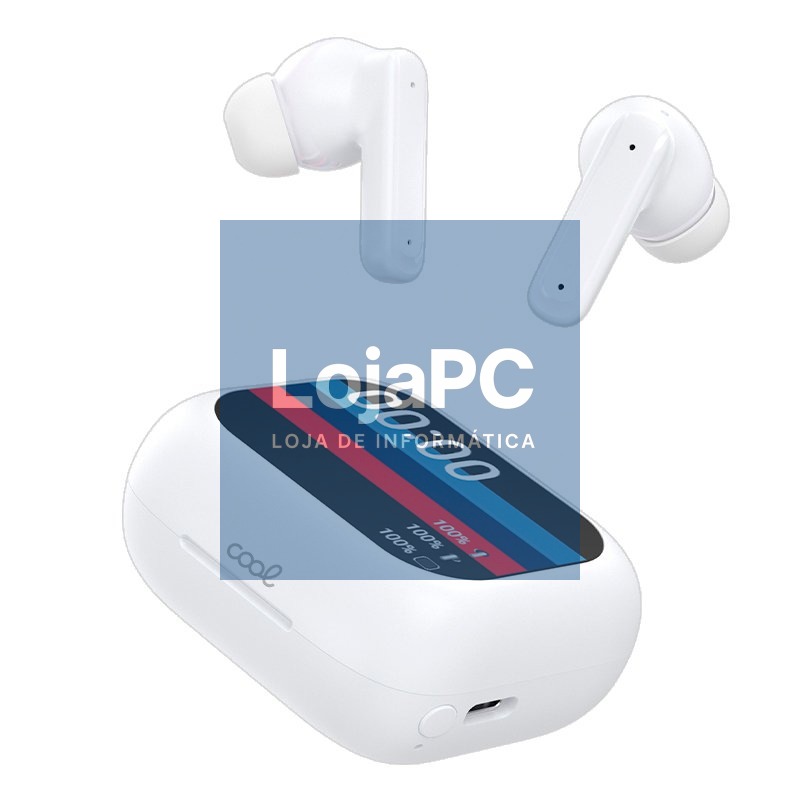Stereo Bluetooth Dual Pod Earbuds COOL Ambient White — imagem 3