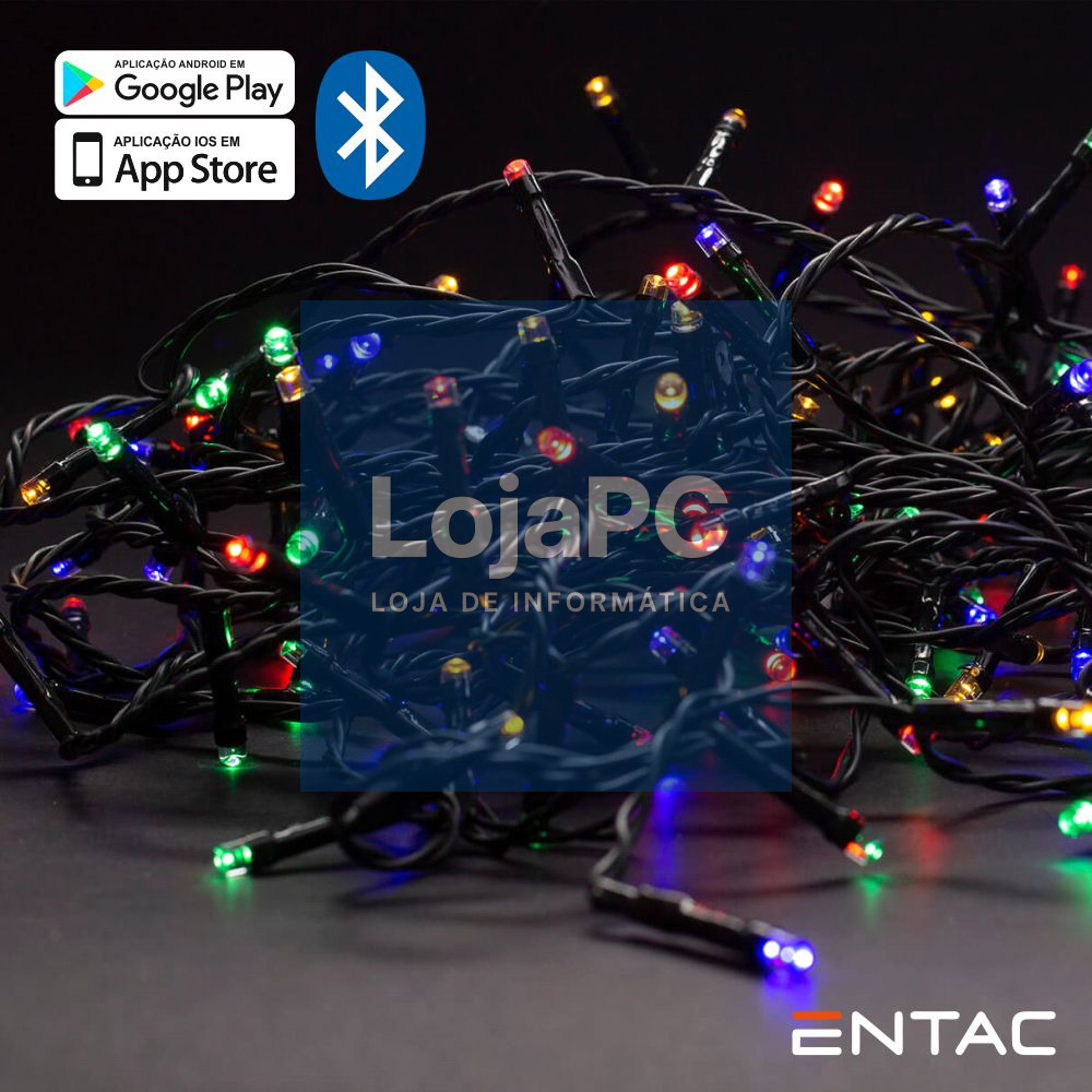 Grinalda 120 LEDS Multicor APP Bluetooth 220V 9mt