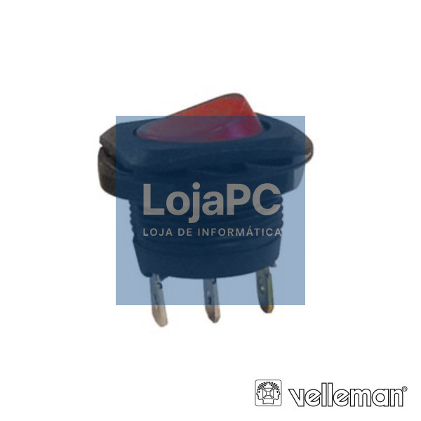 INTERRUPTOR BASCULANTE C/ LUZ 5A-250V SPST ON-OFF VELLEMAN