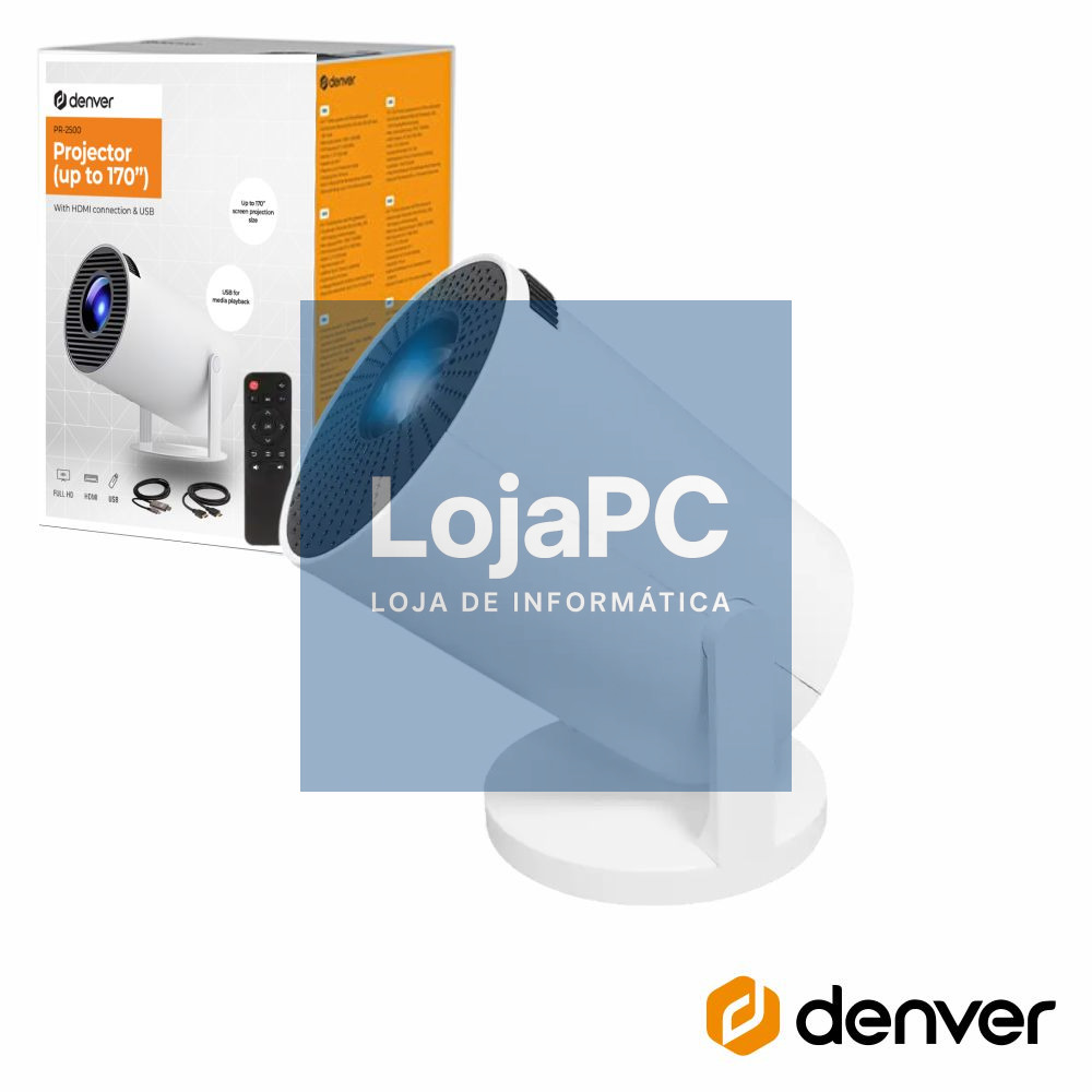 Vídeo Projetor FHD 1080P HDMI/USB DENVER