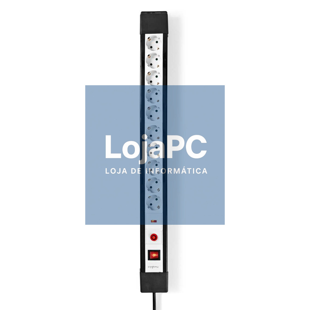 Extensão Elétrica 10x Schuko Picos C/ Interruptor 3m