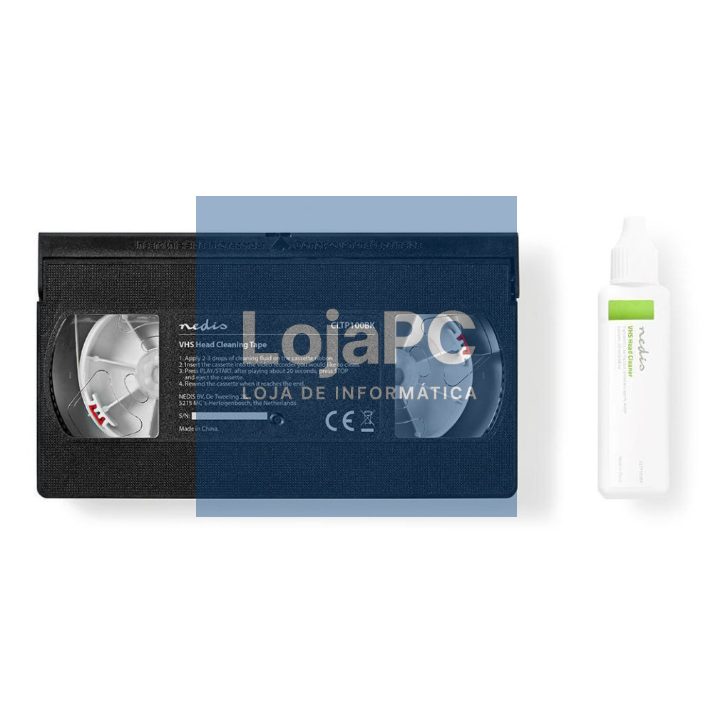 Cassete VHS C/ Líquido de Limpeza 20ml