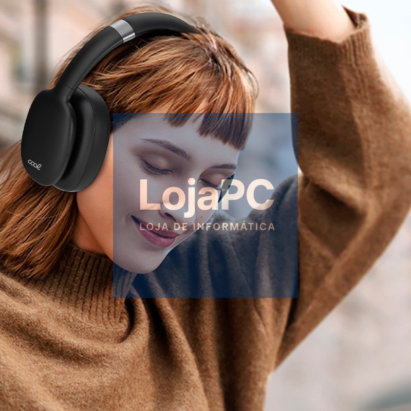 Stereo Bluetooth Headphones COOL Roller Black — imagem 2