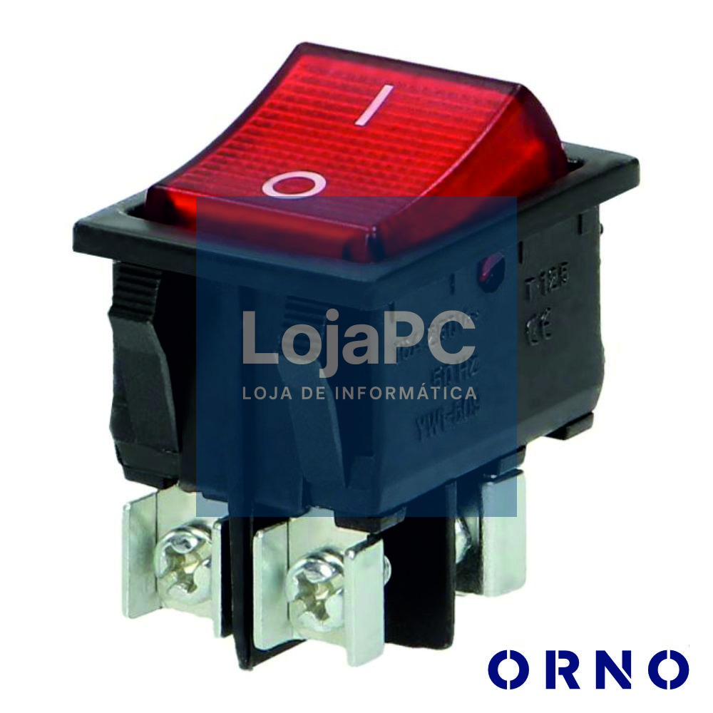 Interruptor Basculante C/ Luz 16A-230V Dpst On-Off ORNO