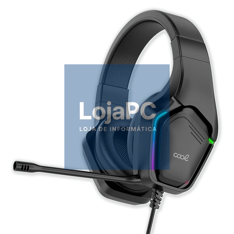 Stereo Gaming Headphones COOL Exodus RGB Lighting + Adapt. 3.5mm audio included