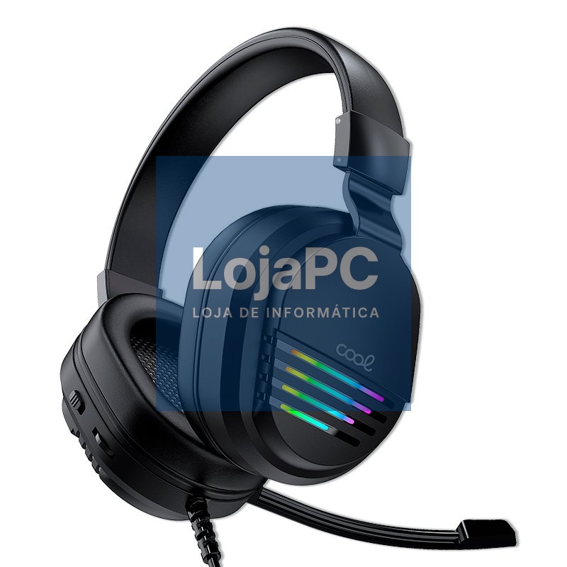 Stereo Gaming Headphones COOL Nitro RGB Lighting + Adapt. 3.5mm audio included — imagem 4