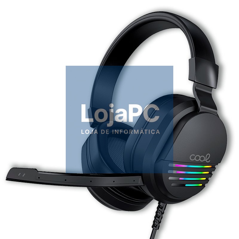 Stereo Gaming Headphones COOL Nitro RGB Lighting + Adapt. 3.5mm audio included