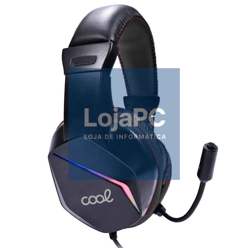 Stereo Gaming Headphones COOL Vista RGB Lighting + Adapt. 3.5mm audio included — imagem 4