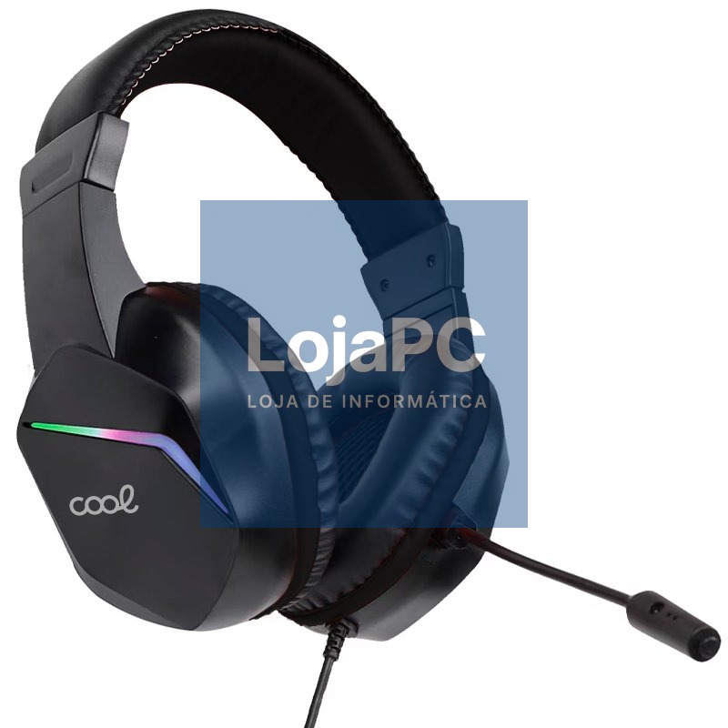 Stereo Gaming Headphones COOL Vista RGB Lighting + Adapt. 3.5mm audio included