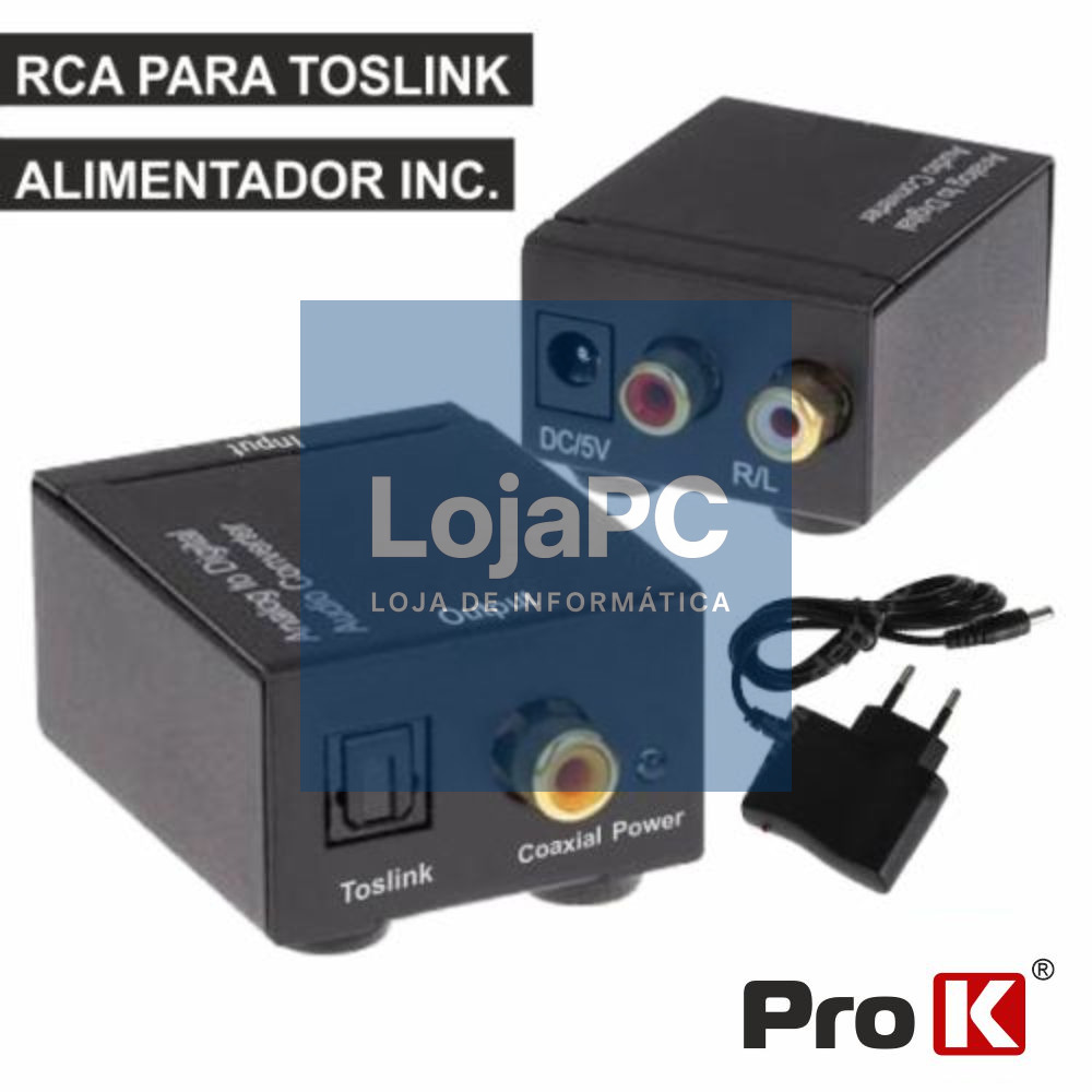 CONVERSOR AUDIO RCA-TOSLINK PROK