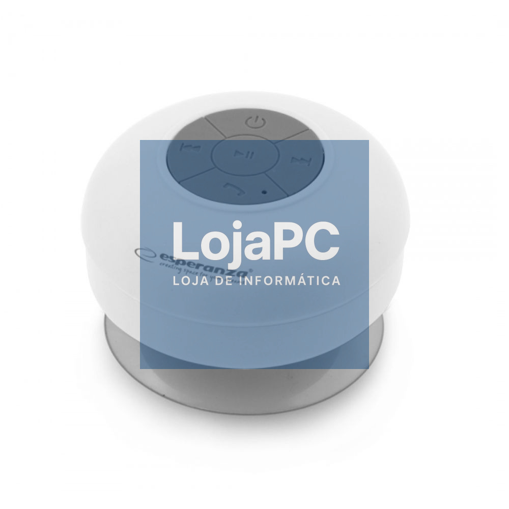 Coluna Bluetooth Portátil C/ Ventosa 3W Branco IPX4