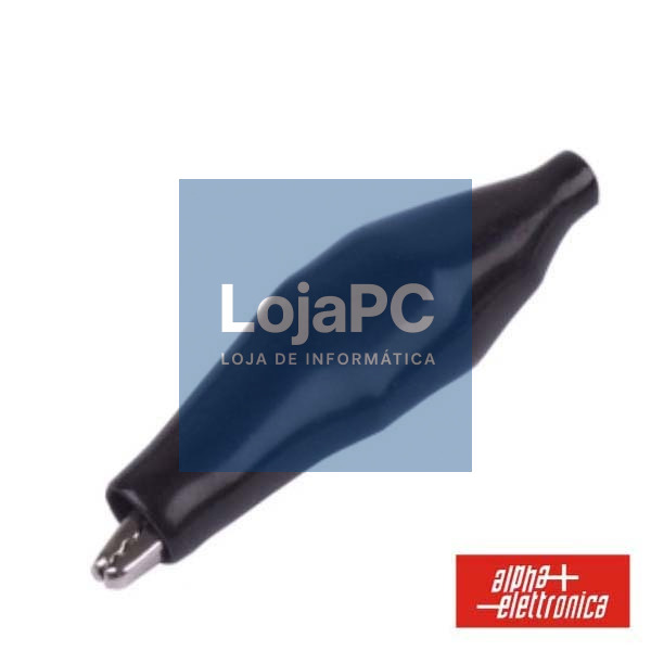 PINÇA CROCODILO 44MM ISOLADA PRETA