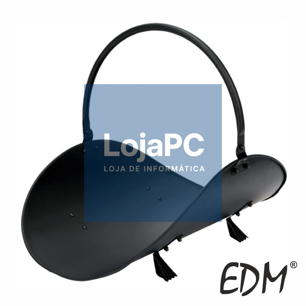 Cesto De Lenha Metálico Preto EDM