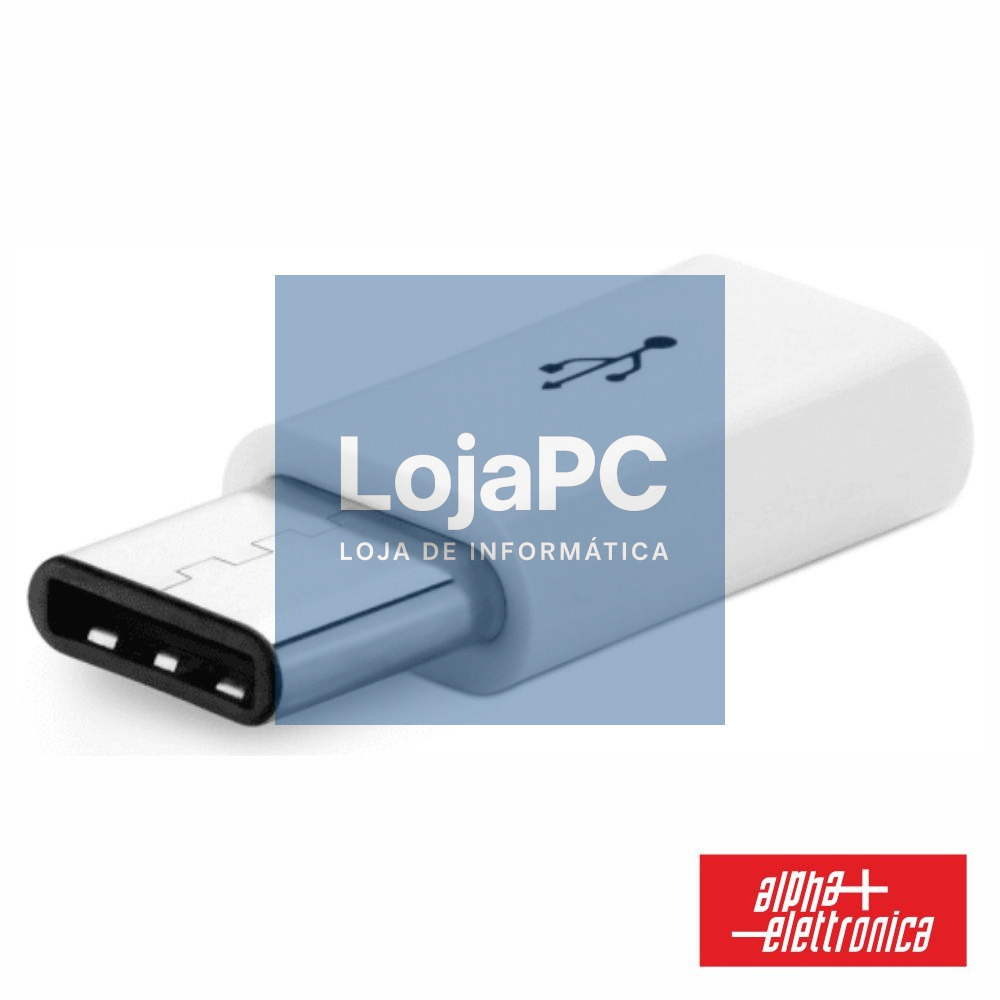 FICHA ADAPTADORA USB-C MACHO / MICRO USB-B FÊMEA