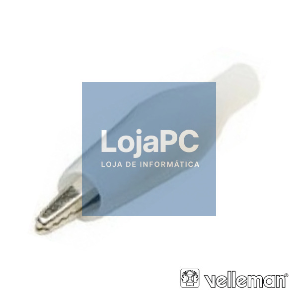 PINÇA CROCODILO 27MM ISOLADA BRANCO