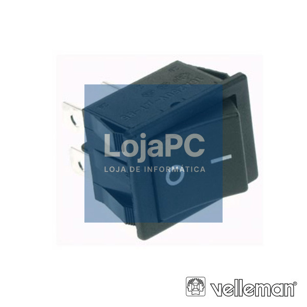 INTERRUPTOR BASCULANTE 10A-250V DPST ON-OFF VELLEMAN