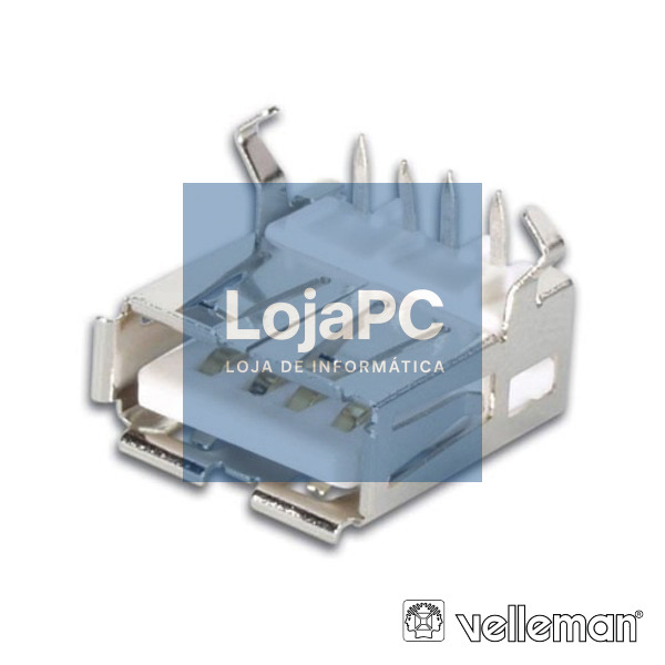 FICHA USB-A FÊMEA 90º SIMPLES P/ CI