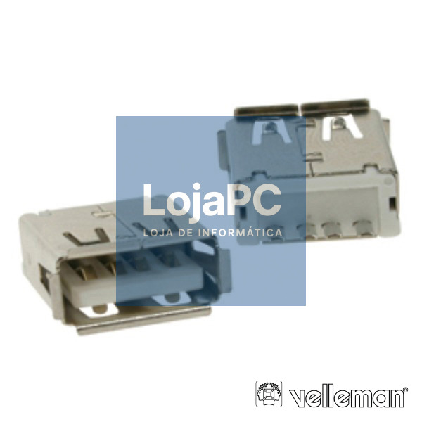 FICHA USB-A FÊMEA SIMPLES 180° P/ CI