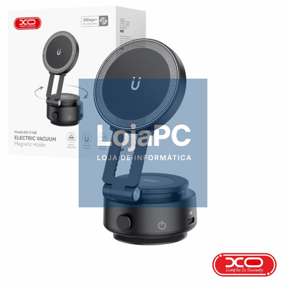 Suporte Universal Motorizado P/ Telemóvel Magnético Preto XO