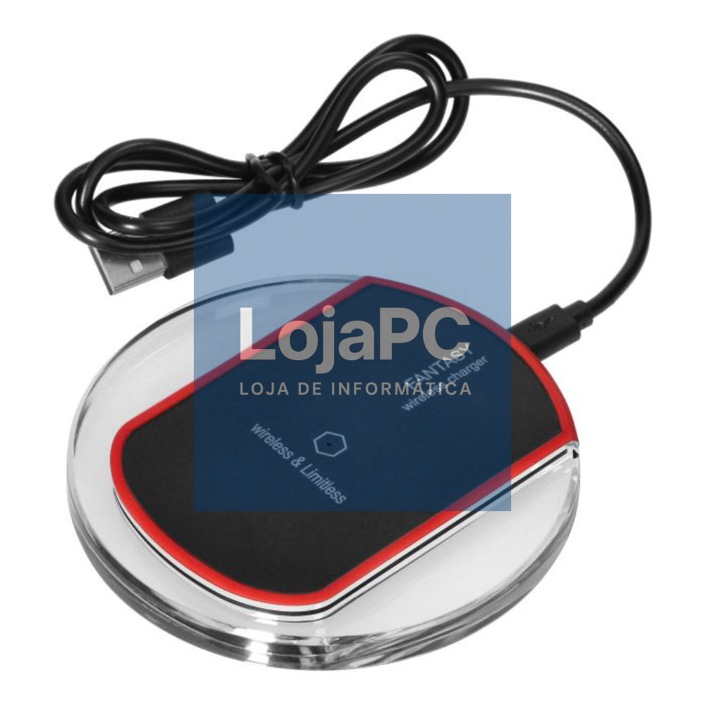 Carregador Por Indução Preto QI 5W VIRONE