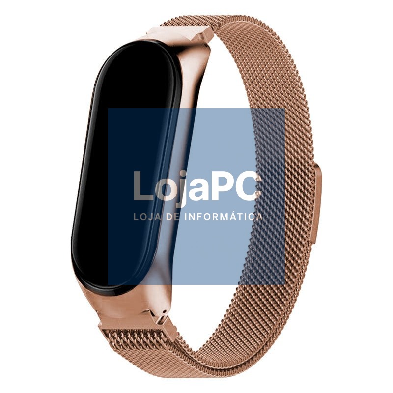 Strap COOL for Xiaomi Mi Band 5 / 6 / 7 / Amazfit Band 5 Metal Rose Gold