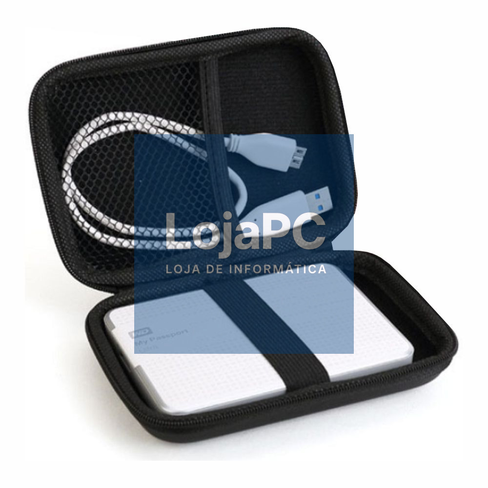 Bolsa P/ Discos Rígidos HDD 2.5" Preta