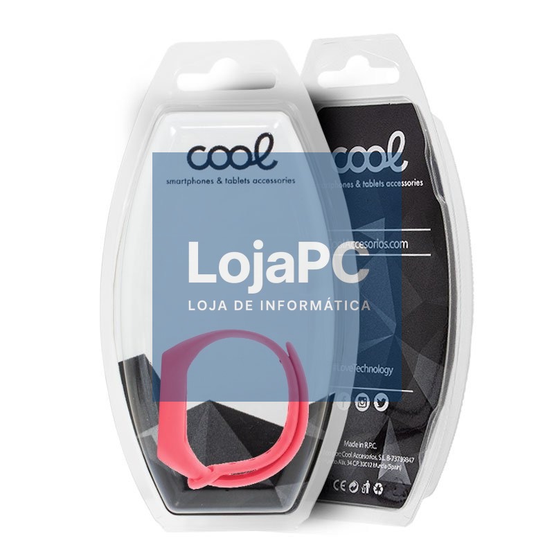Strap COOL for Xiaomi Mi Band 5 / 6 / 7 / Amazfit Band 5 Smooth Pink — imagem 2