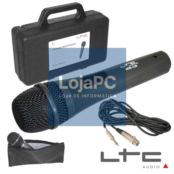 MICROFONE DINÂMICO C/ CABO/MALA/BOLSA 80HZ-20KHZ LTC