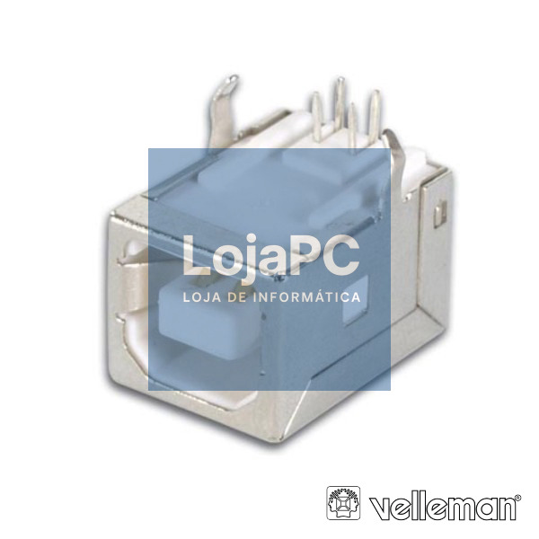 FICHA USB-B FÊMEA SIMPLES 90° P/ CI