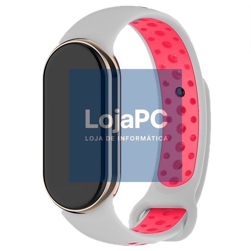 Strap COOL for Xiaomi Smart Band 8 / 9 / 10 Sport Pink-White