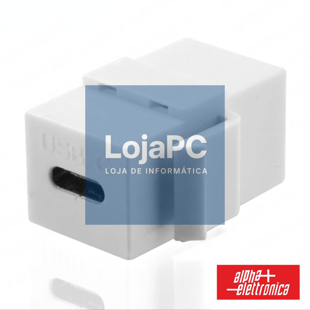 Ficha USB-C Fêmea Keystone ALPHA